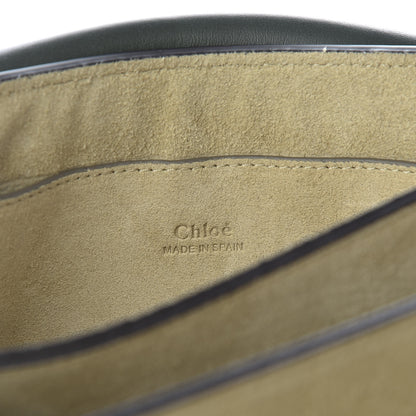 Chloe Suede Calfskin Small Faye Shoulder Bag Deep Forest 7 of 8