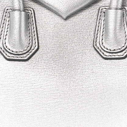 Givenchy Metallic Sugar Goatskin Mini Antigona Silver 8 of 10