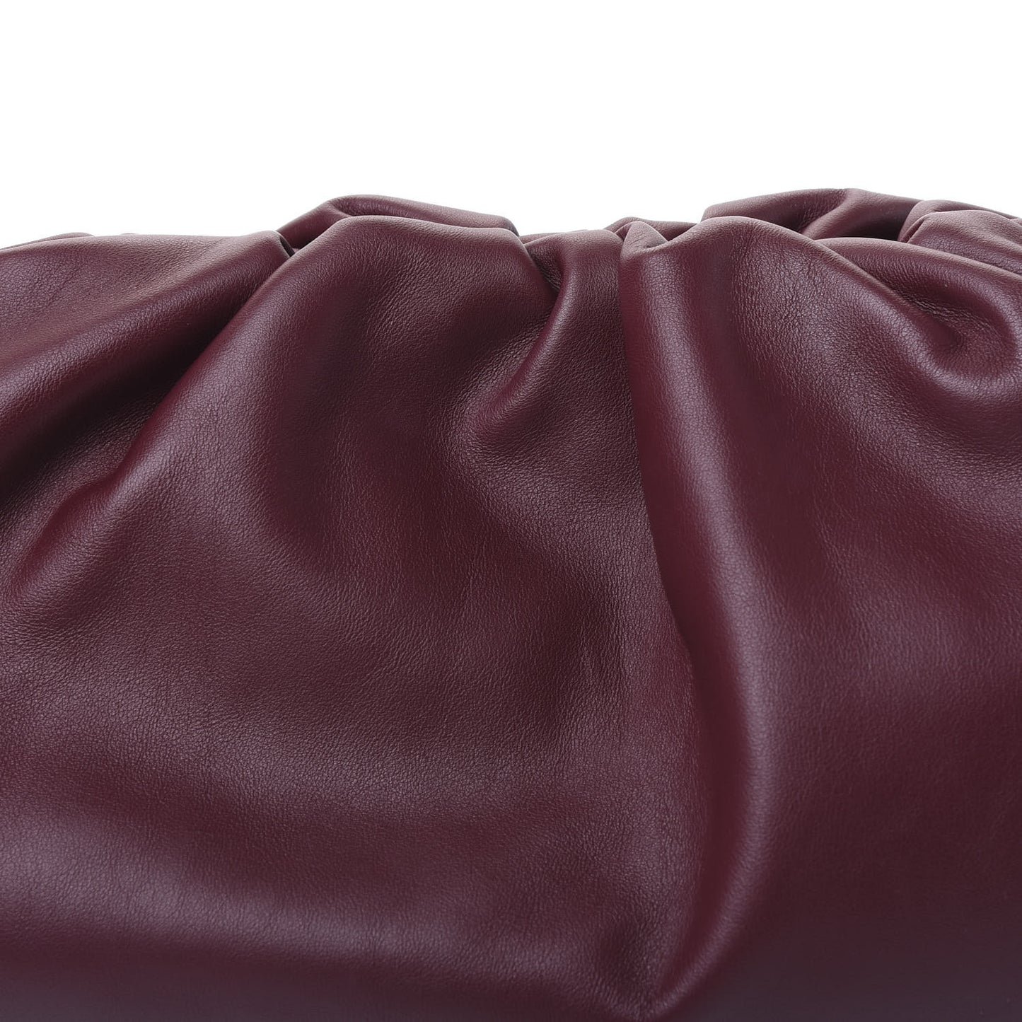 Smooth Butter Calf The Pouch Oversized Clutch Bordeaux
