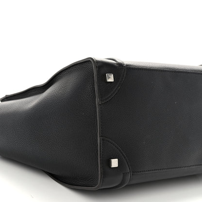 Celine Drummed Calfskin Mini Luggage Black 8 of 10