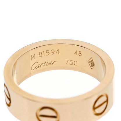 Cartier 18K Yellow Gold 5.5mm LOVE Ring 48 4.5 4 of 5
