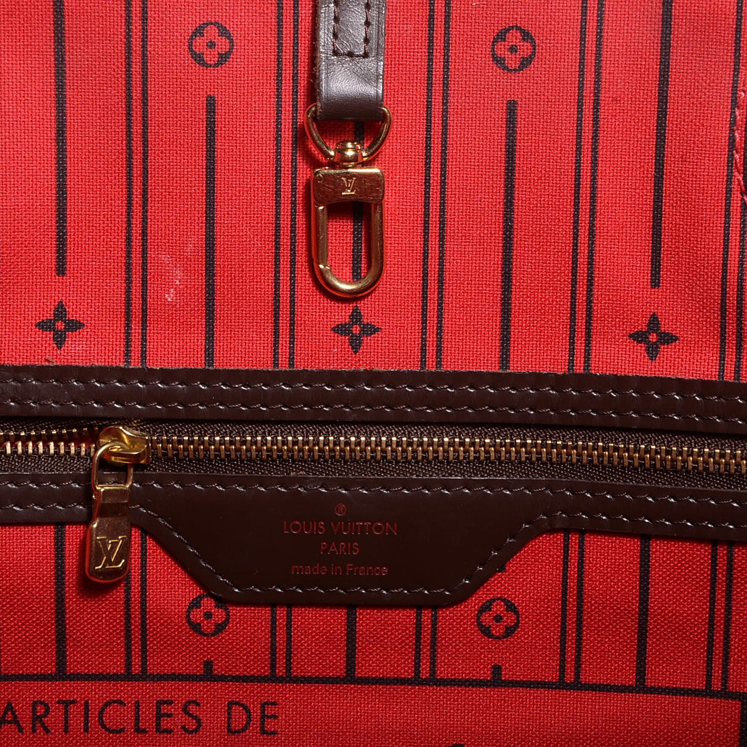 Louis Vuitton Damier Ebene Neverfull MM 6 of 8