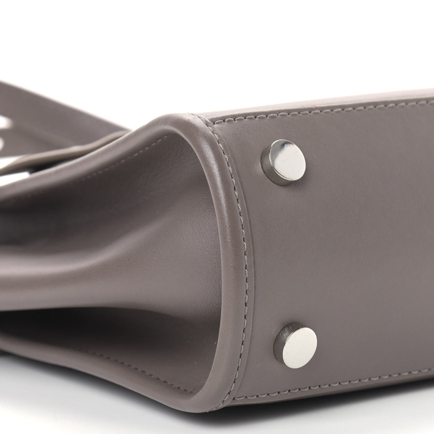 Calfskin Mini Attica Chain Crossbody Mink Grey