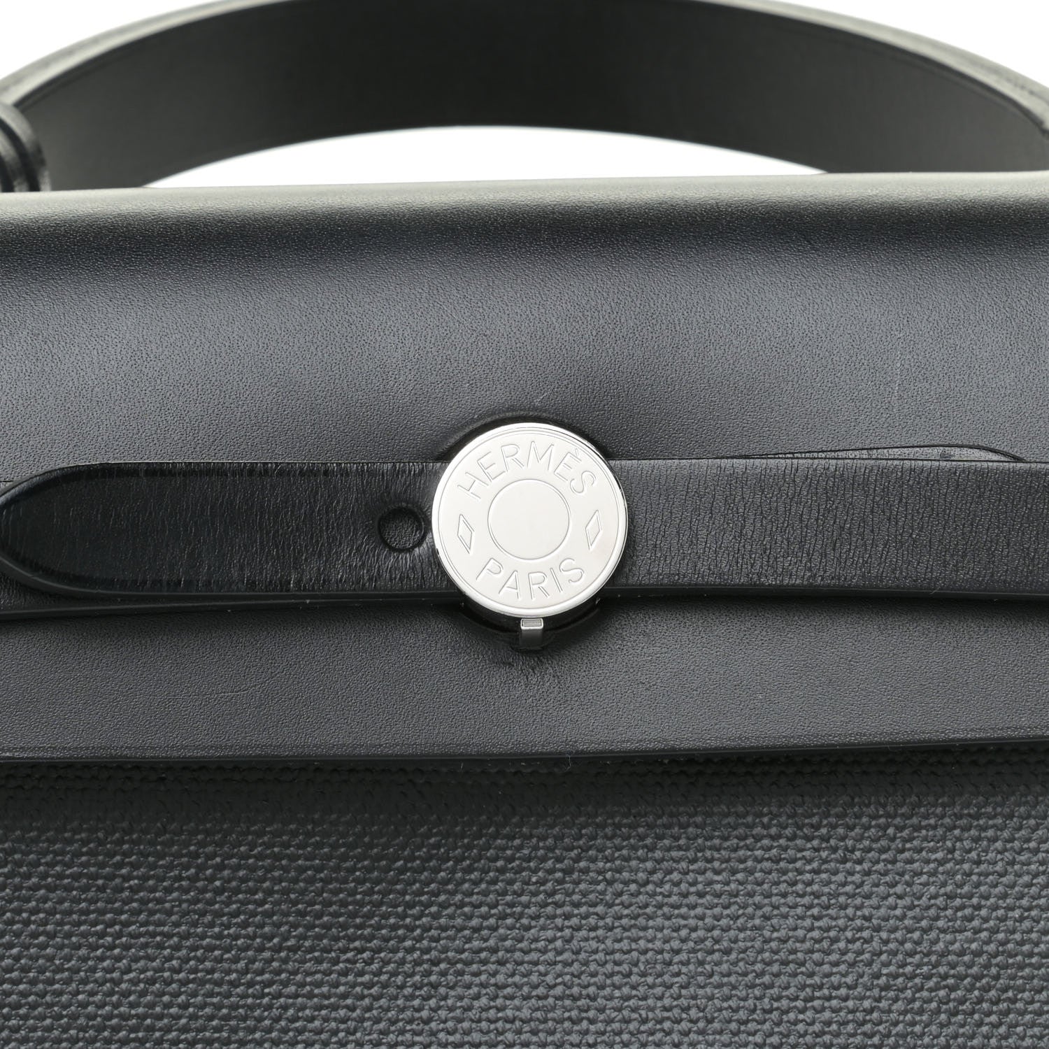 Hermes Toile H Berline Vache Hunter Herbag Zip PM 31 Black Ecru 9 of 10