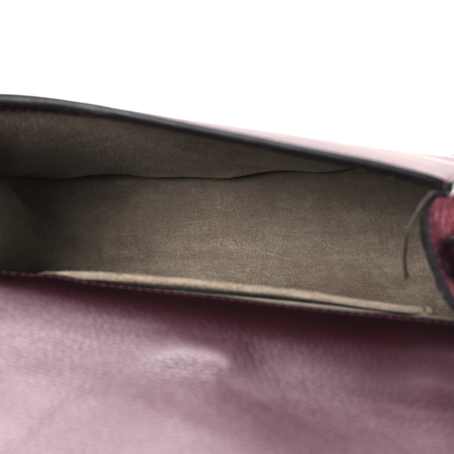 Calfskin Suede Medium Nile Bracelet Bag Sienna Red