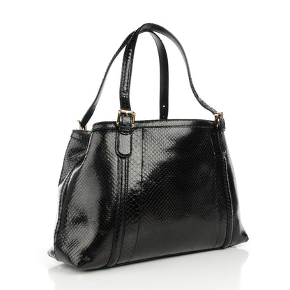 Gucci Python Medium Britt Tote Black 3 of 7