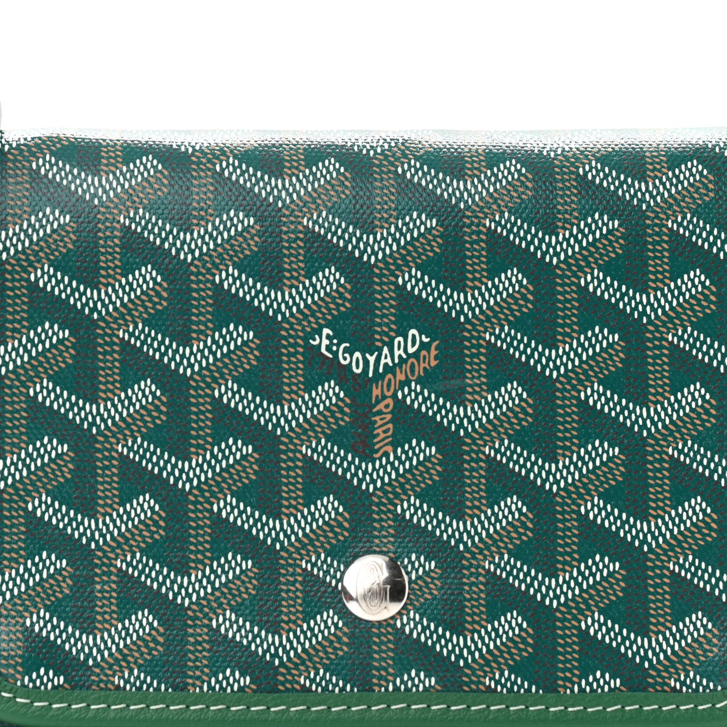 Goyardine Plumet Wallet Clutch Green