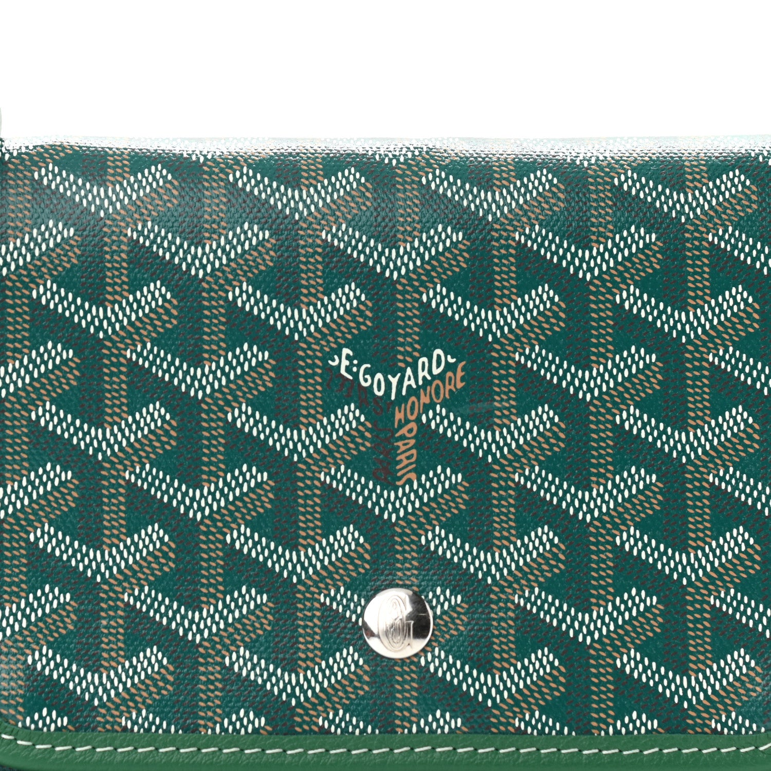 Goyard Goyardine Plumet Wallet Clutch Green 7 of 9