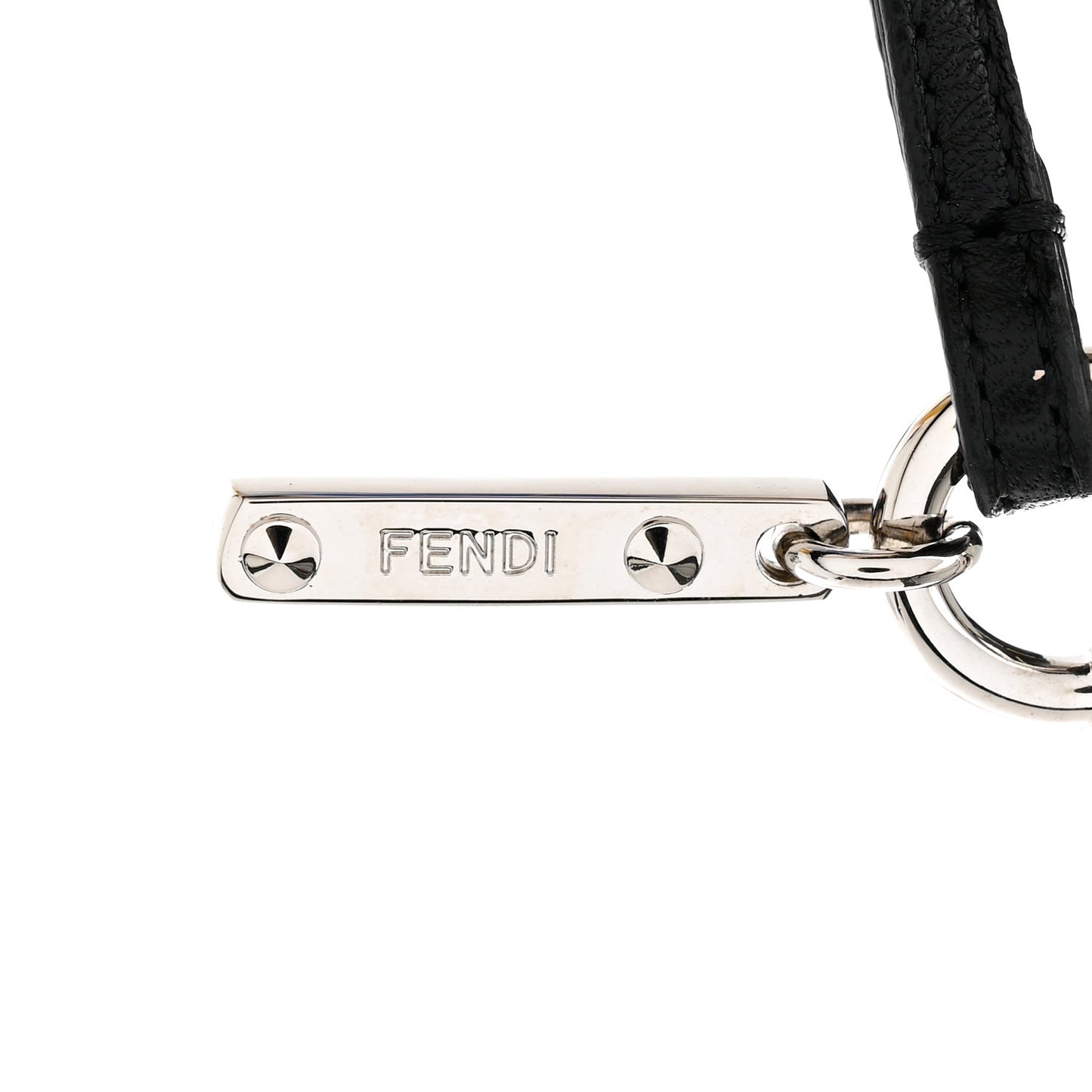 Mink Fox Goat Fur Karlito Bag Charm Blue