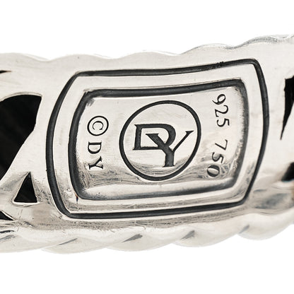 David Yurman Sterling Silver 18K Yellow Gold 15mm Cable Buckle Bracelet 3 of 3