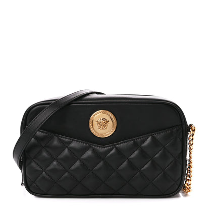 Versace Nappa Quilted Medium Medusa Camera Bag Black 1 of 10