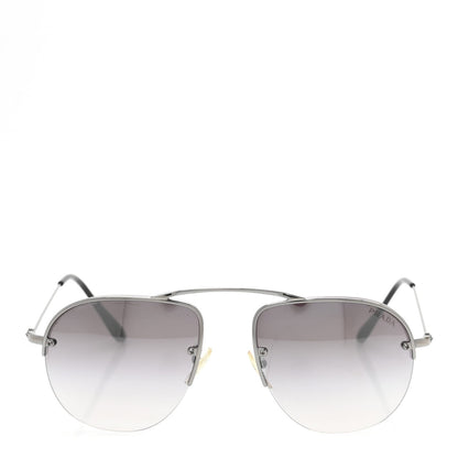 Prada Metal Aviator Sunglasses SPR58O Silver Black 2 of 8