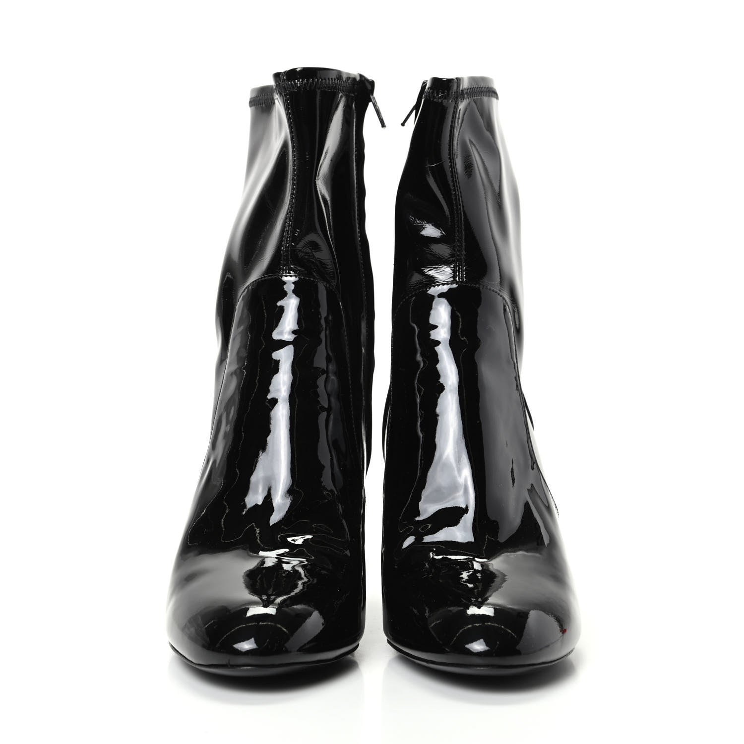 Louis Vuitton Patent Silhouette Ankle Boots 39 Black 2 of 8