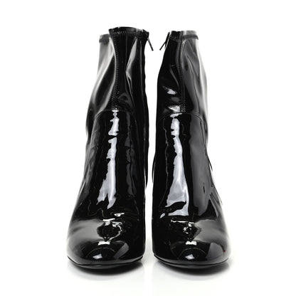 Louis Vuitton Patent Silhouette Ankle Boots 39 Black 2 of 8