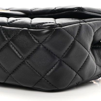 Chanel Lambskin Quilted Mini Rectangular Pearl Crush Flap Black 10 of 17