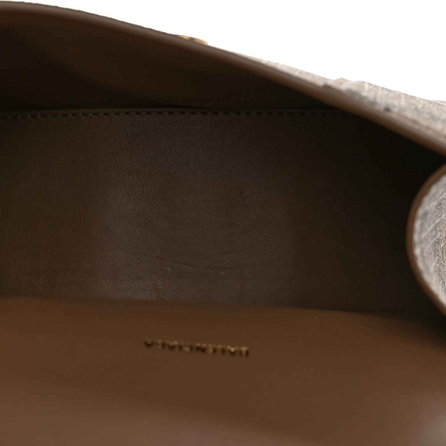 Coated Canvas BB Monogram Hourglass Top Handle Bag XS Beige Brown