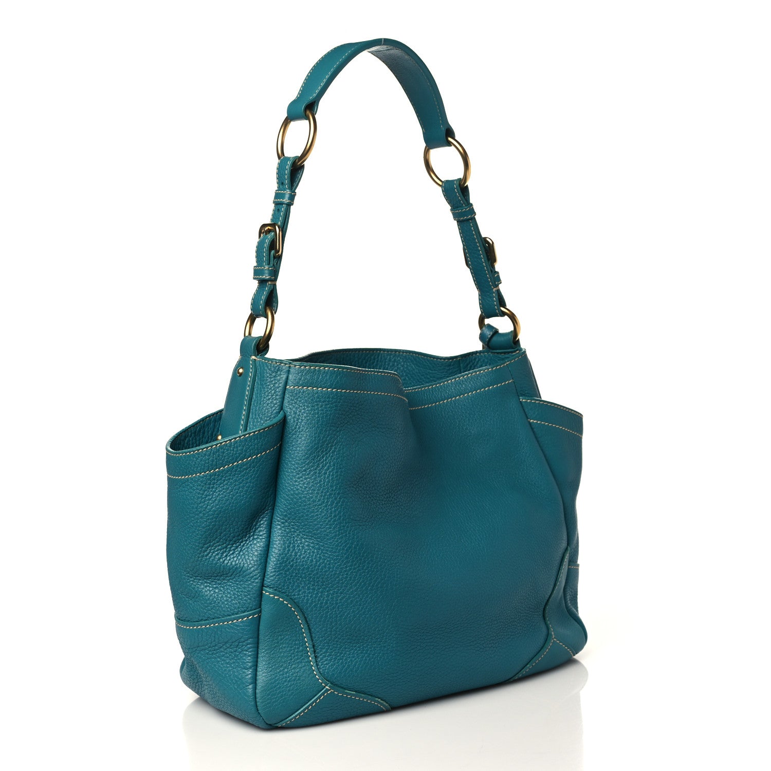 Prada Vitello Daino Side Pocket Hobo Voyage 3 of 8