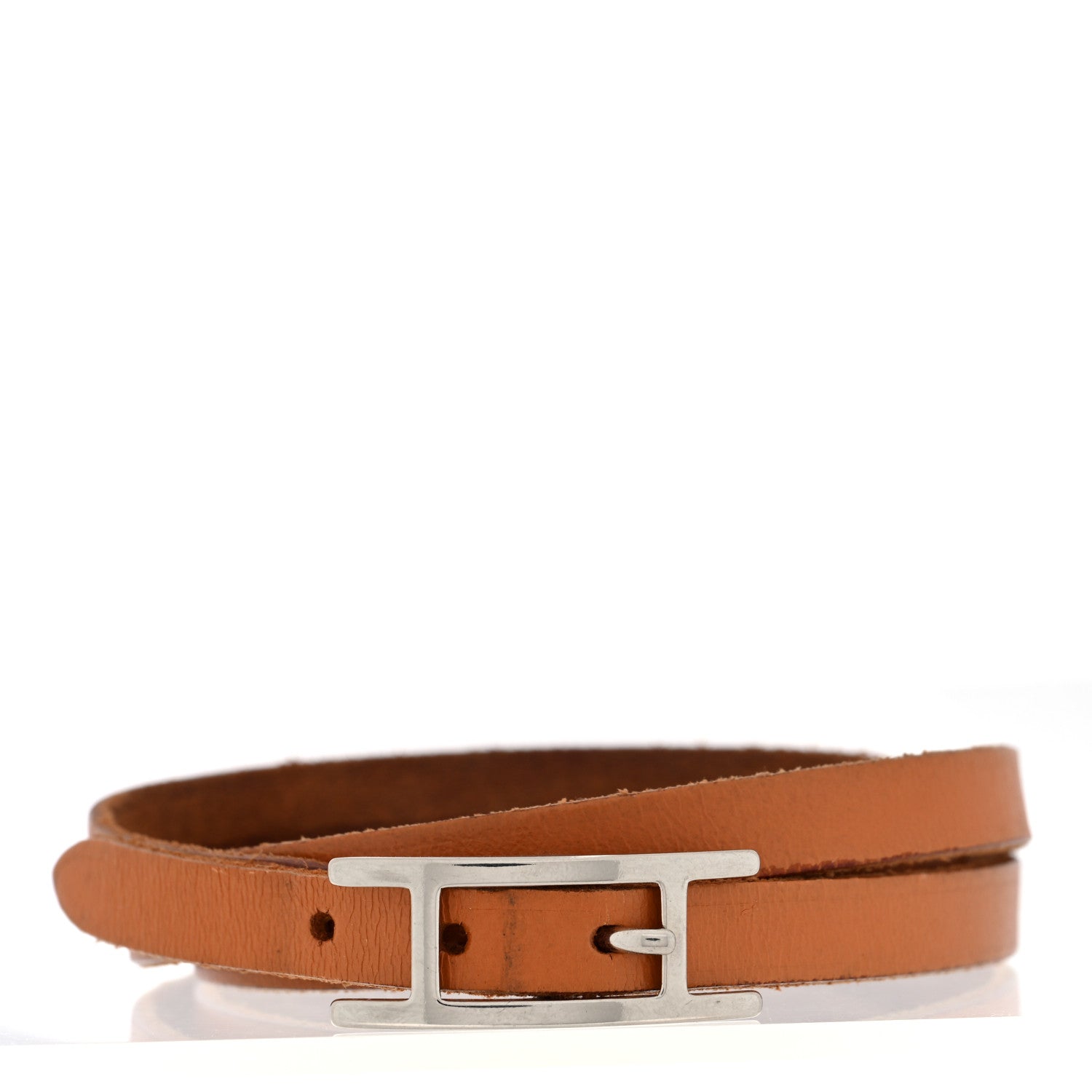 Hermes Barenia Behapi Double Tour Bracelet Fauve 1 of 4