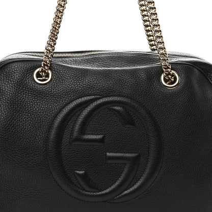 Gucci Pebbled Calfskin Medium Soho Bowler Black 8 of 12