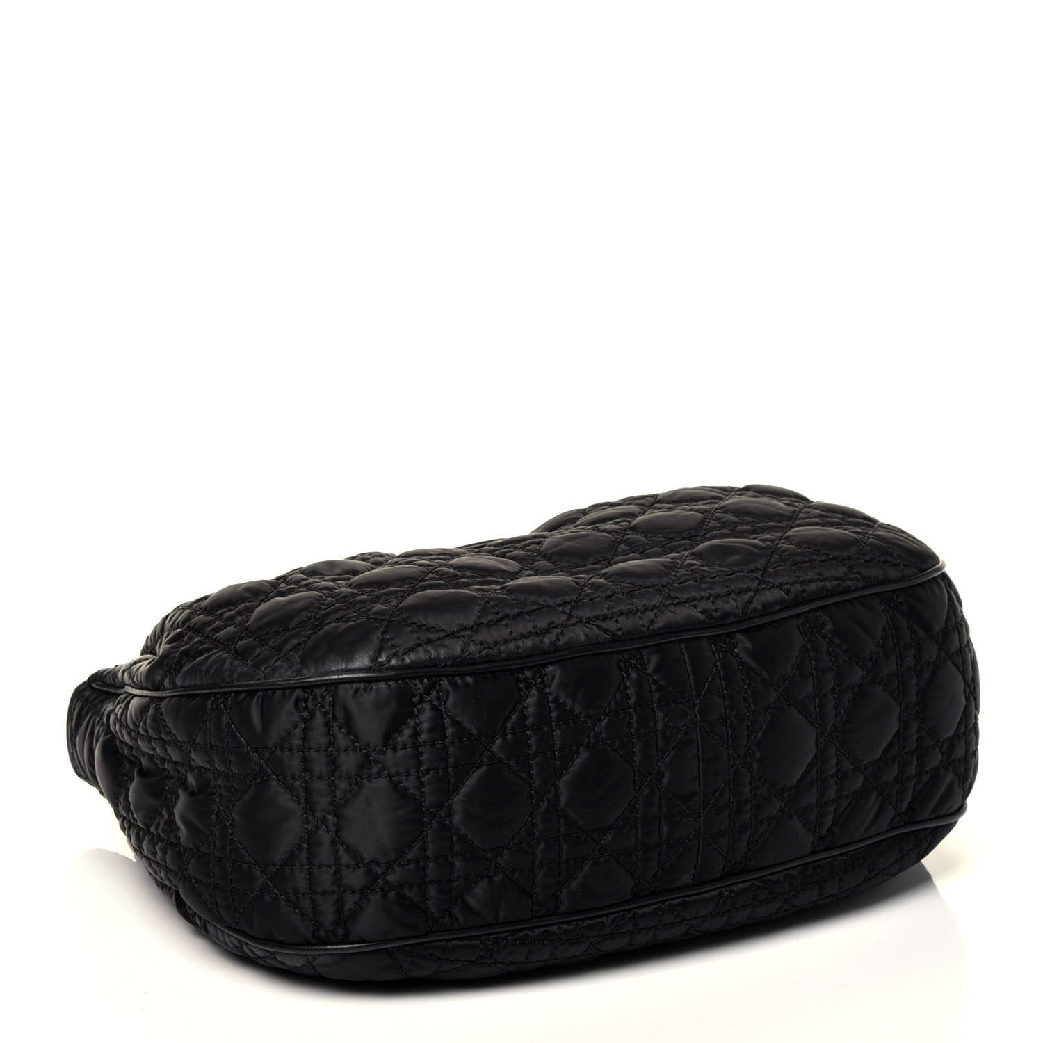 Christian Dior Nylon Cannage Shopper Tote Black 4 of 9
