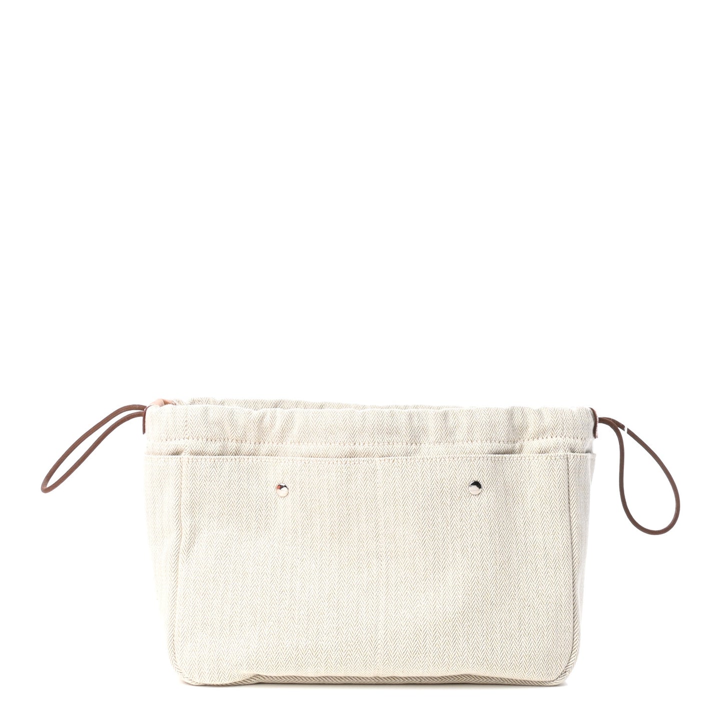 Canvas Barenia Fourbi 25 MM Pouch Naturel Fauve
