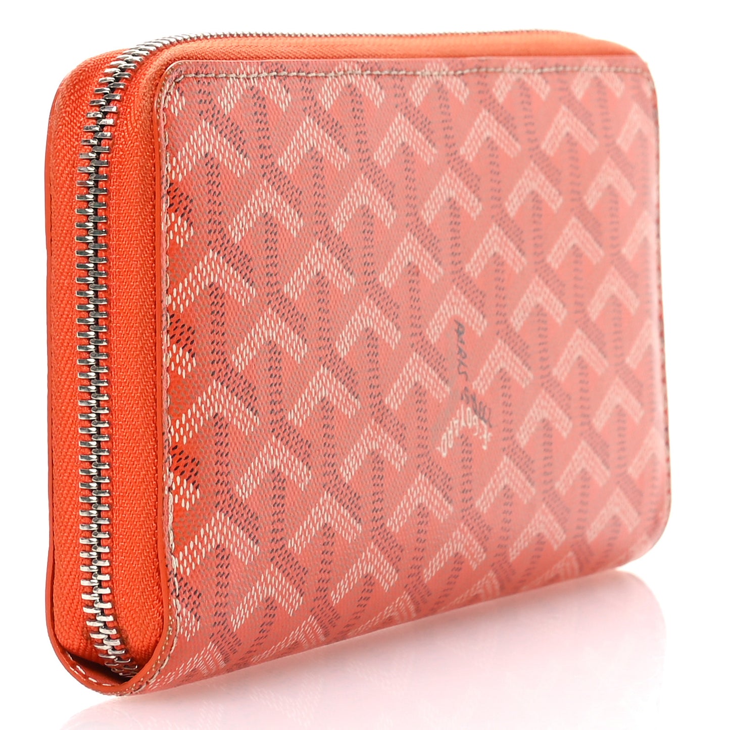 Goyardine Matignon Zip Around GM Wallet Orange