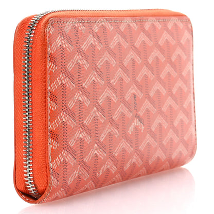 Goyard Goyardine Matignon Zip Around GM Wallet Orange 3 of 10