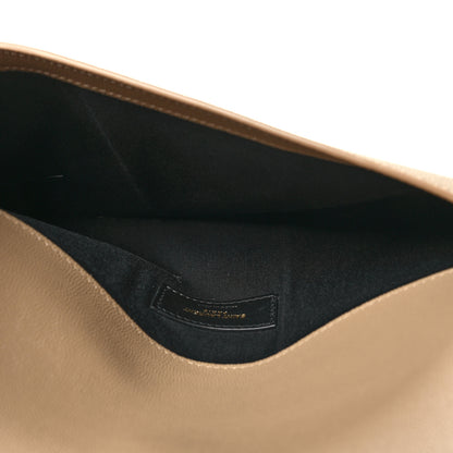 Saint Laurent Grain De Poudre Uptown Pouch Dark Beige 5 of 9