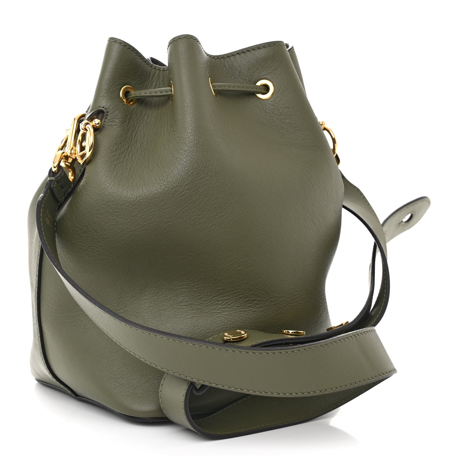 Fendi Vitello Grace Matte F is Fendi Grande Mon Tresor Bucket Bag Equatore 3 of 12
