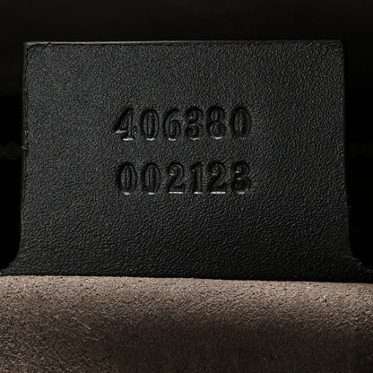 Gucci GG Supreme Monogram Selleria Calfskin Medium Duffle Beige Ebony Black 5 of 11