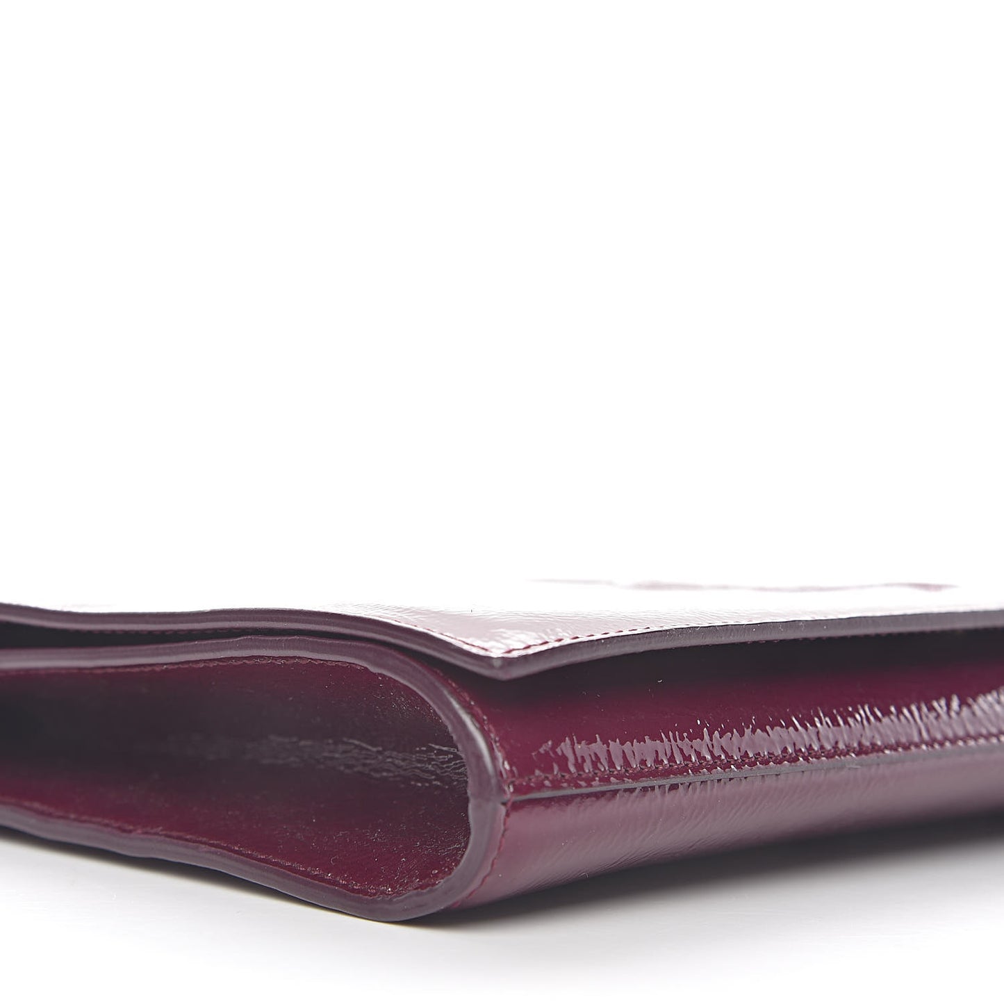 Textured Patent Monogram Large Belle De Jour Clutch Purple
