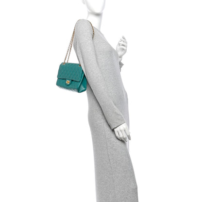 Chanel Aged Calfskin Quilted 2.55 Reissue 225 Flap Green 2 of 10