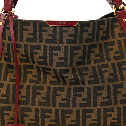 Fendi Zucca Tote Tobacco Red 9 of 16