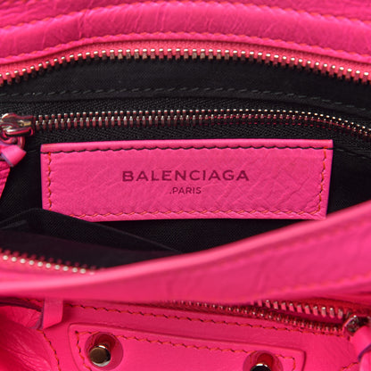 Balenciaga Agneau Classic Silver Hardware S City Rose Fluo 6 of 9