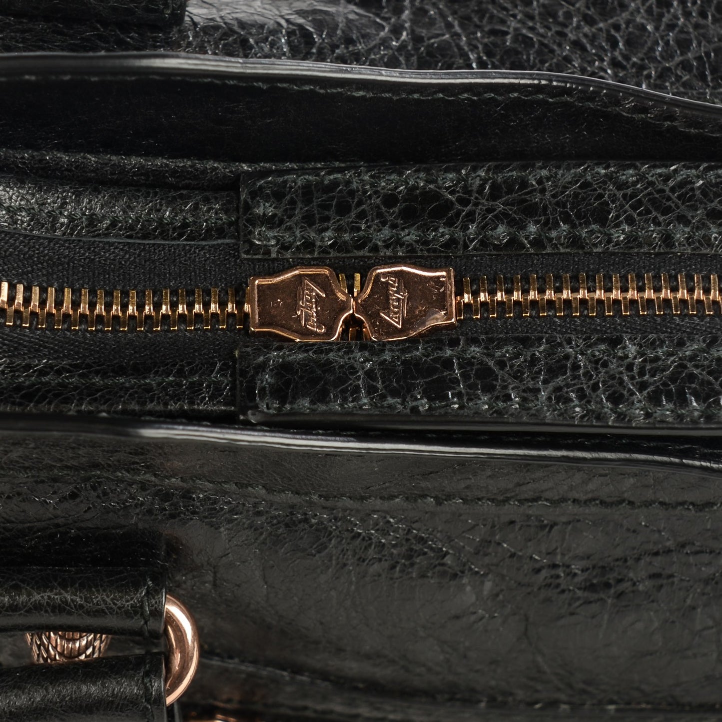 Agneau Giant 12 Rose Gold Hardware City Black