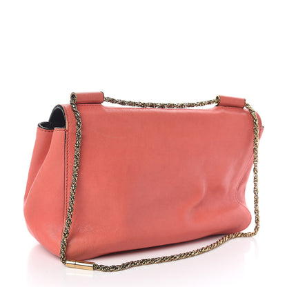 Chloe Goatskin Medium Elsie Shoulder Bag Coral Pop 3 of 16