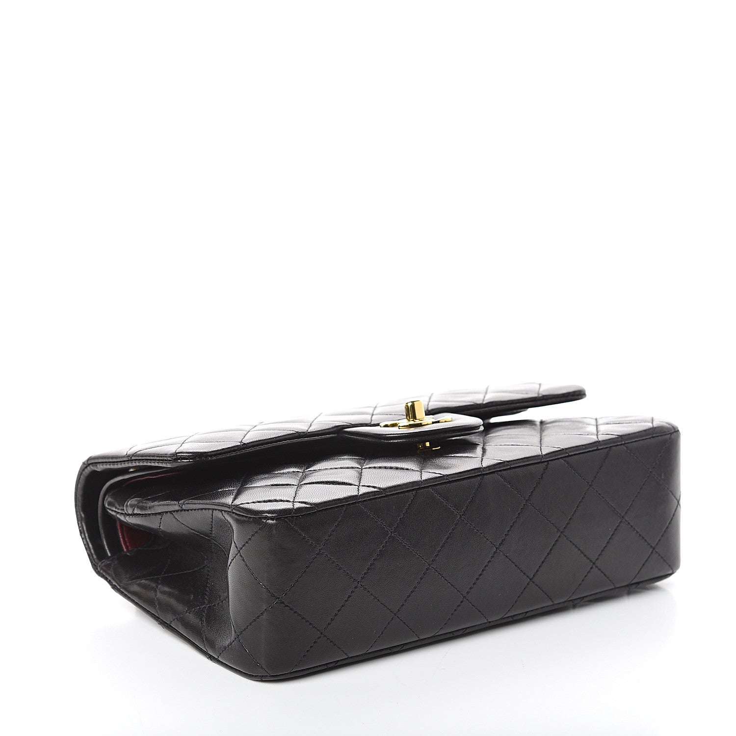 Chanel Lambskin Quilted Small Double Flap Black 3 of 8