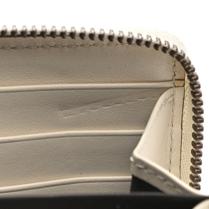Gucci Calfskin Matelasse GG Marmont Zip Around Wallet White 9 of 10
