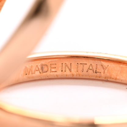 Hermes Permabrass Rose Gold Plated Trio Scarf Ring 4 of 5
