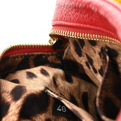 Dolce & Gabbana Calfskin Pom Pom Glam Crossbody Scarlet 6 of 9