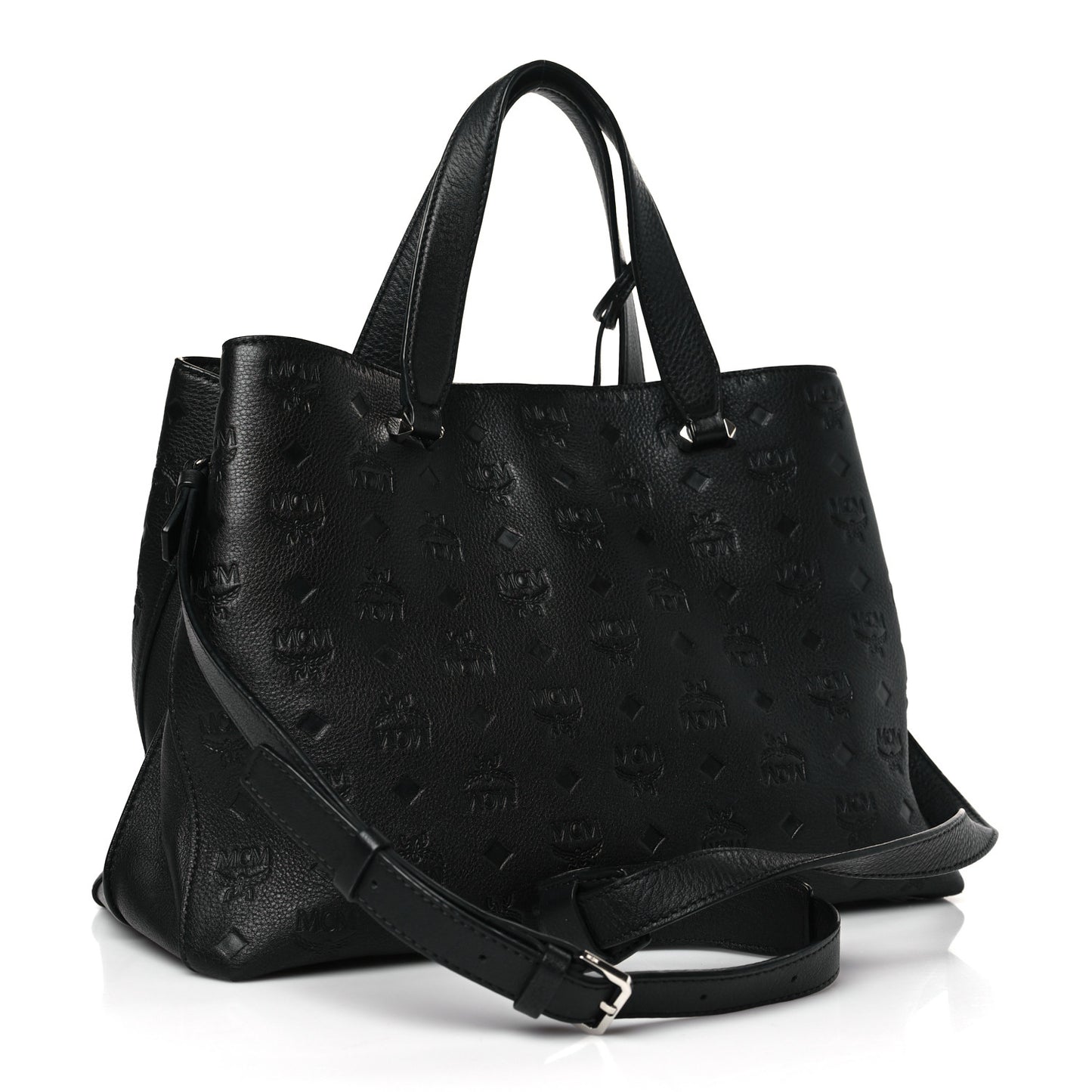 Calfskin Ottomar Monogram Large Essential Tote Black