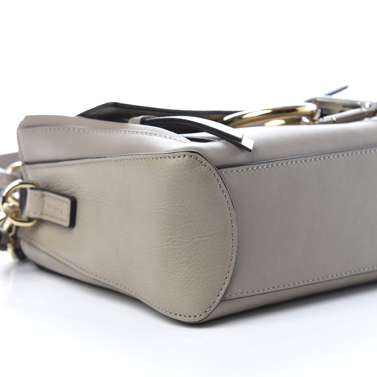 Calfskin Mini Faye Day Shoulder Bag Motty Grey