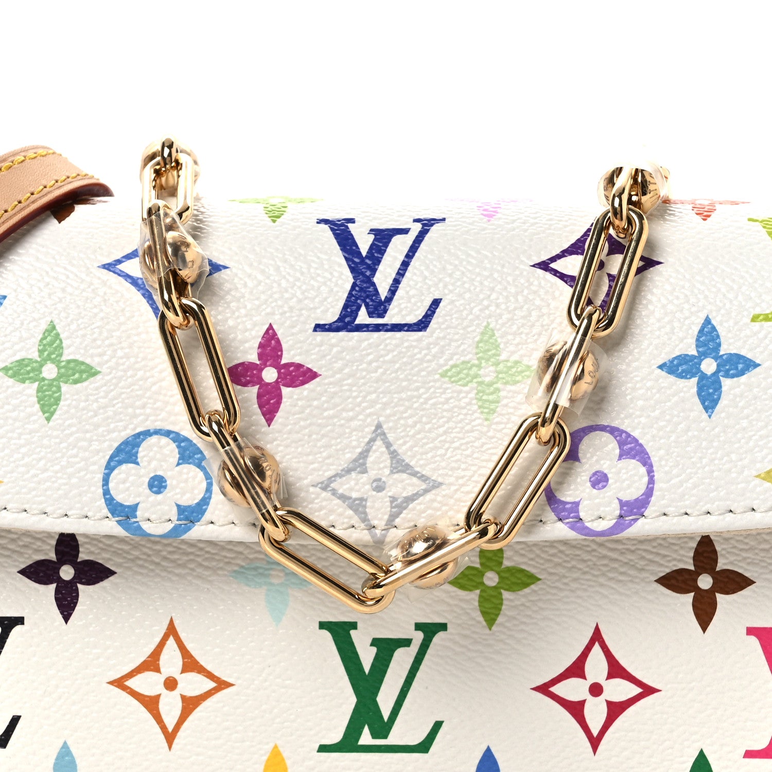 Louis Vuitton LV X TM Monogram Multicolor Ivy Wallet On Chain White 7 of 13