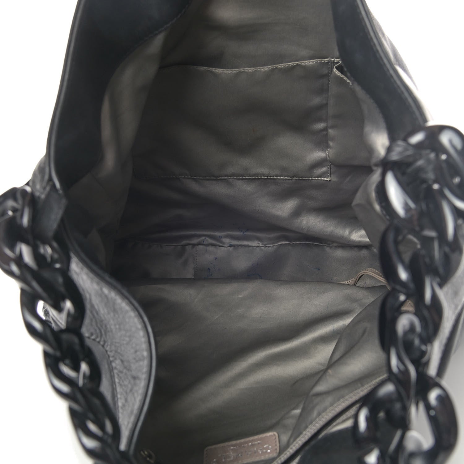 Chanel Calfskin Modern Chain Rhodoid Hobo Black 4 of 6