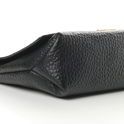 Burberry Signature Grain Large Mildenhall Shoulder Bag Black 10 of 12