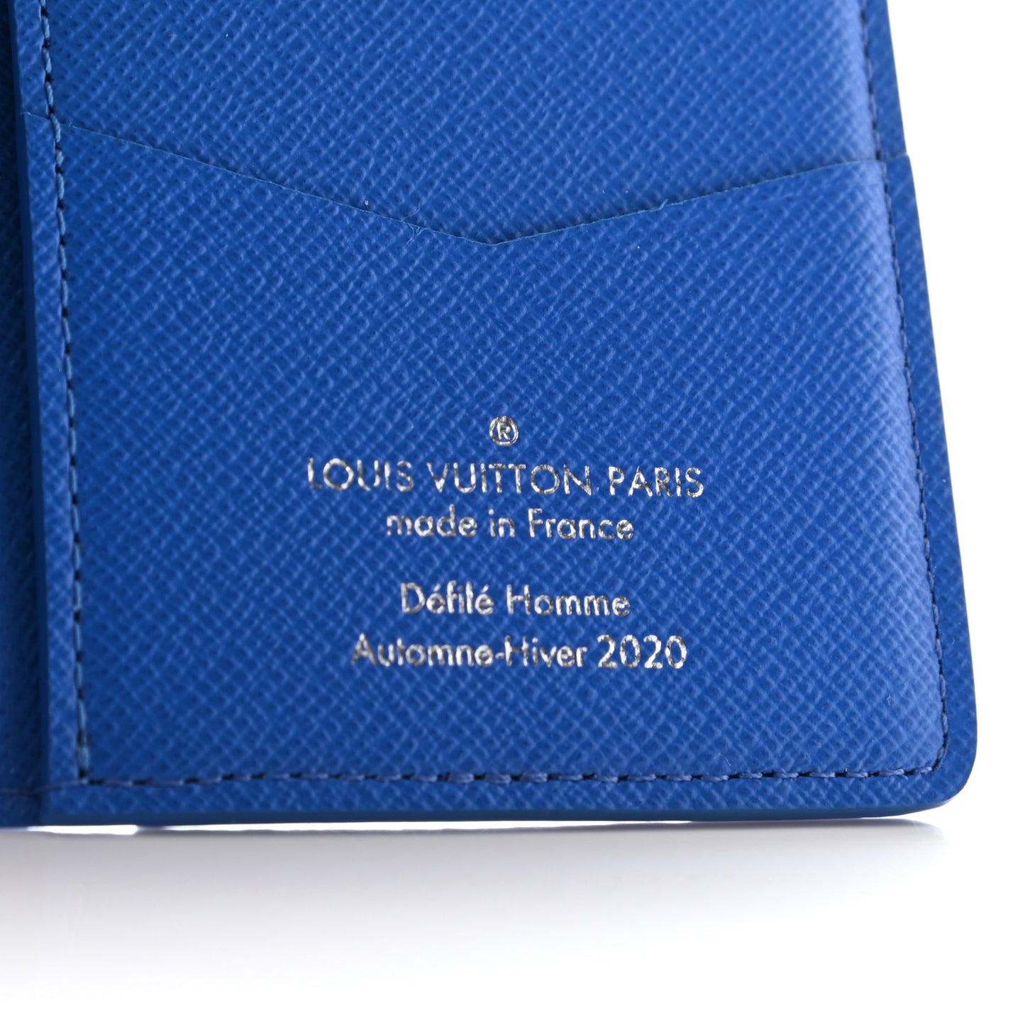 Monogram Clouds Pocket Organizer Blue