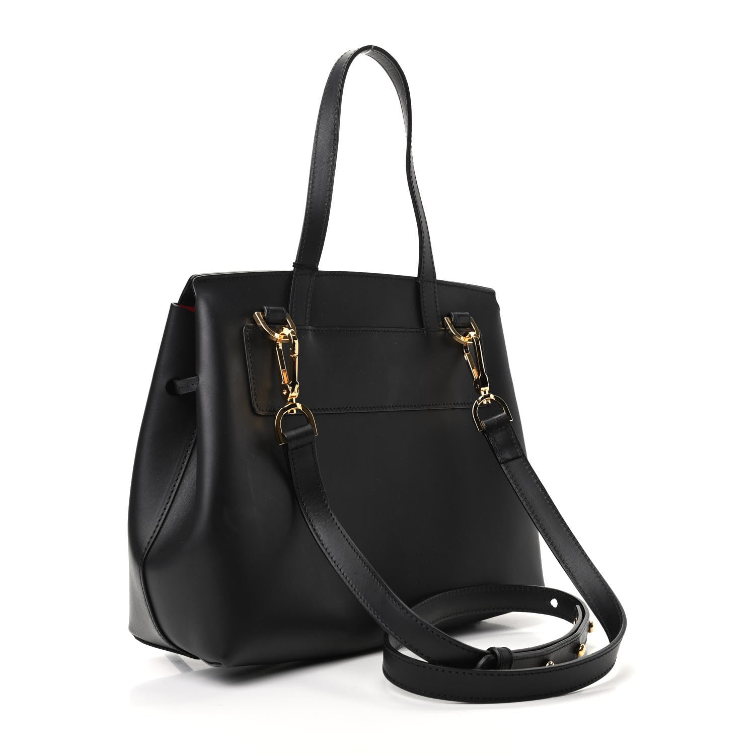 Mansur Gavriel Calfskin Mini Lady Bag Black Flamma 3 of 9