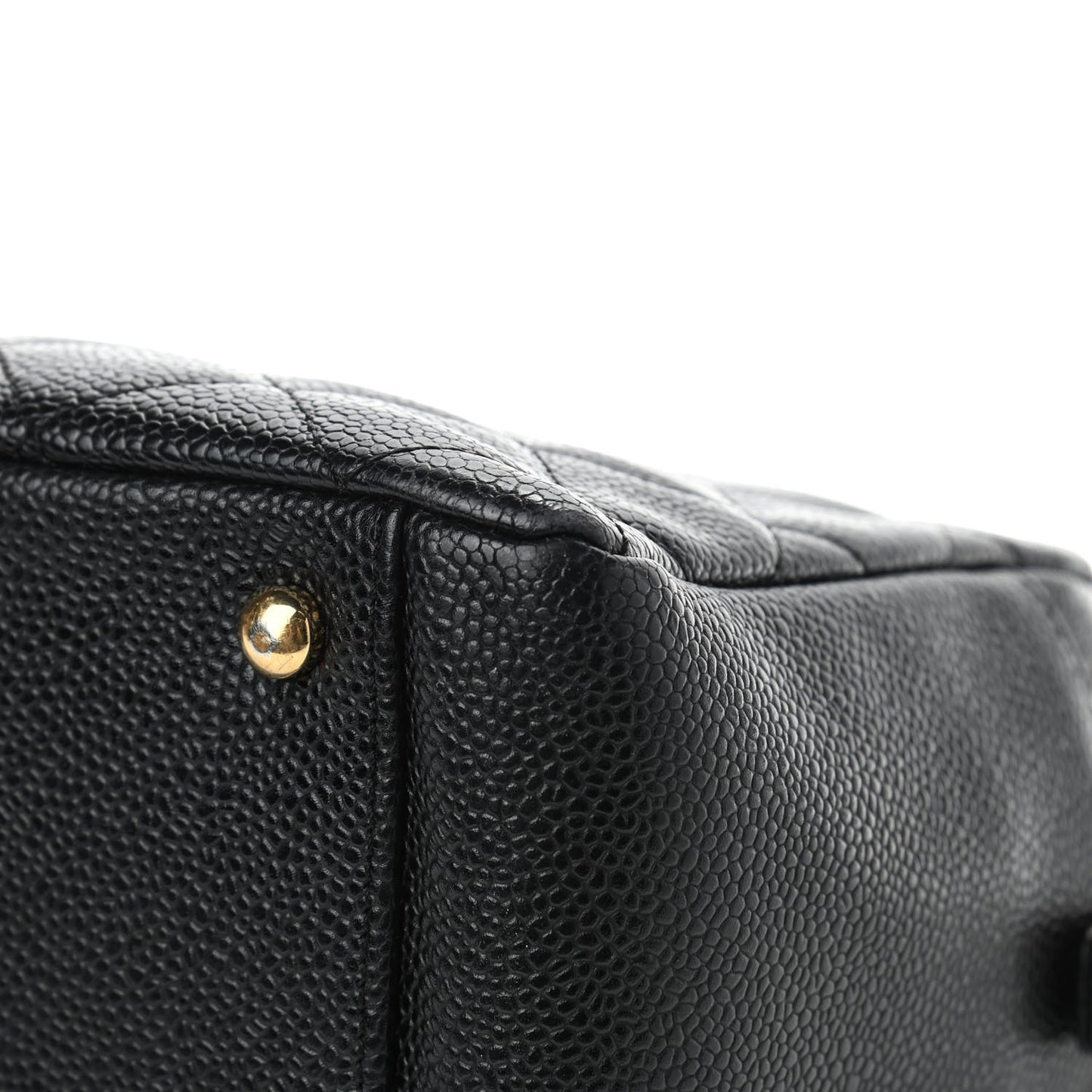 Caviar Quilted Petit Timeless Tote PTT Black