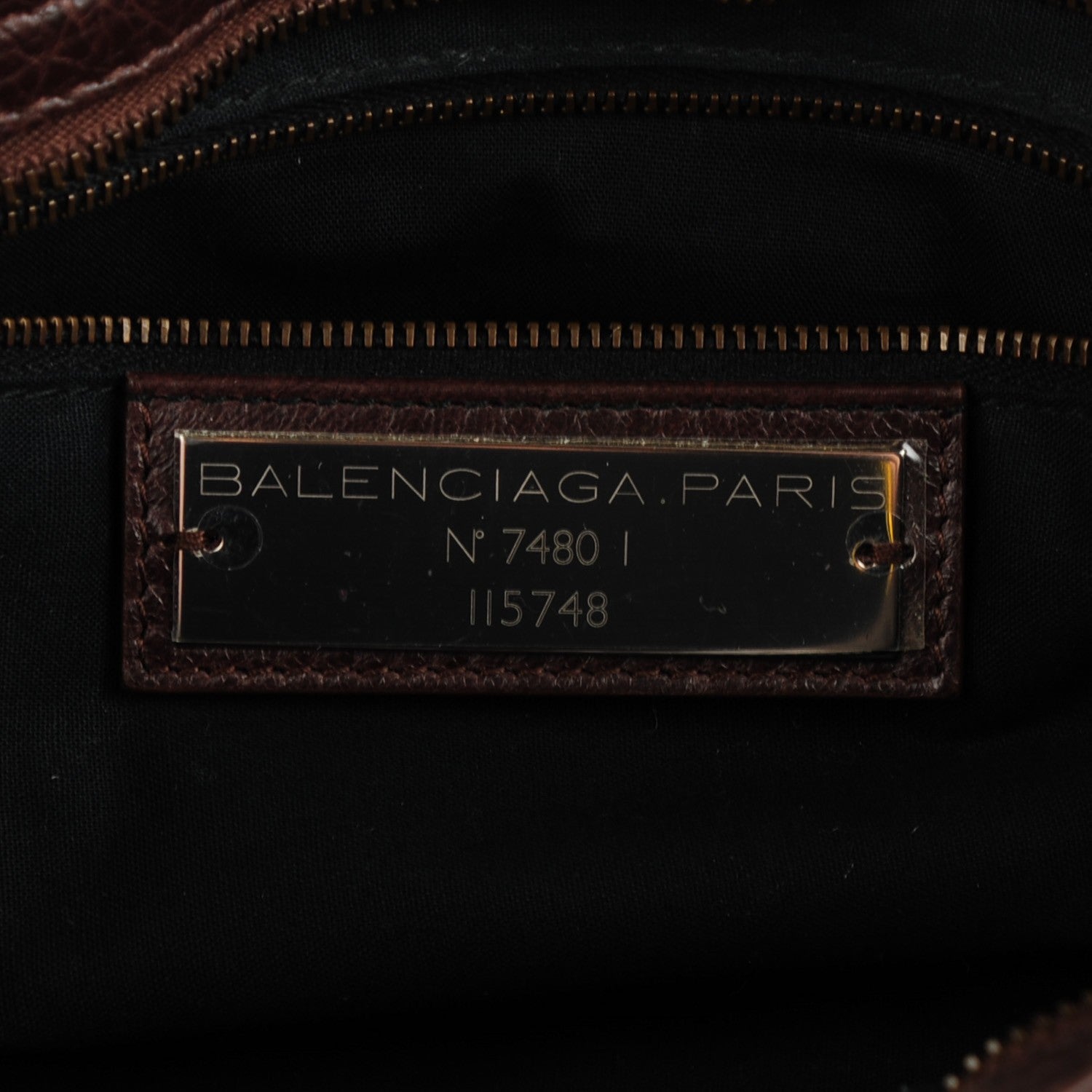 Balenciaga Agneau Classic Hardware City Cigare Fonce 6 of 8