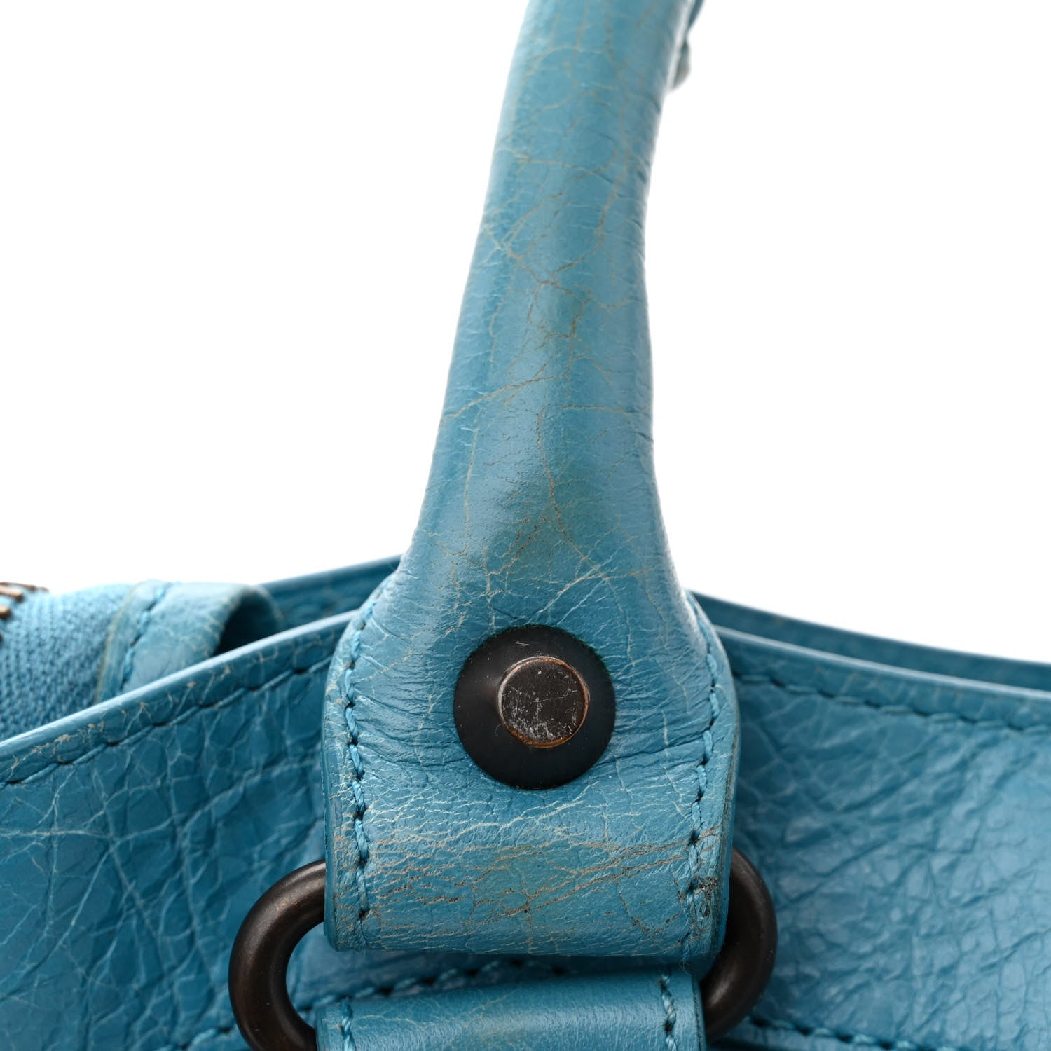 Balenciaga Agneau Classic Hardware Town Bleu Indigo 18 of 18